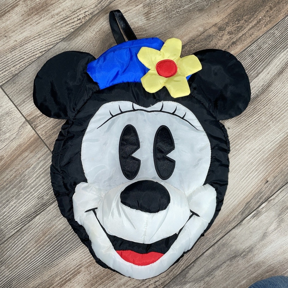 Disney Mickey & Co Minnie Mouse‎ Sleepy Heads Fun Pillow PJ Pouch Stuff Holder